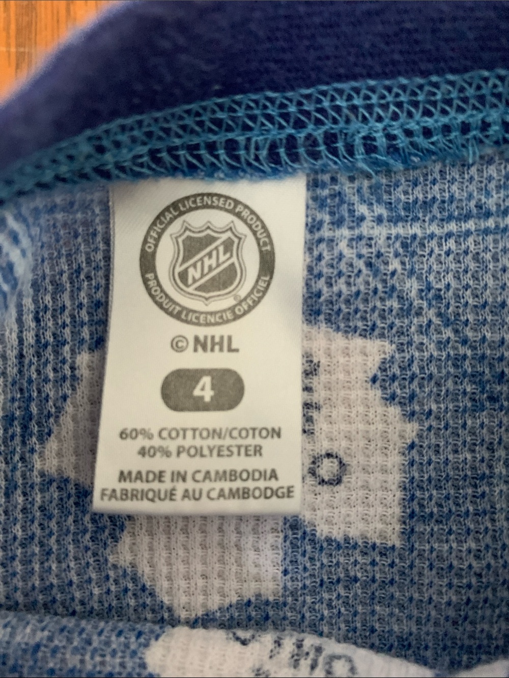 😊FREE😊 NHL Blue Toronto Maple Leafs Kids Long-Sleeve Thermal Shirt - Picture 4 of 4